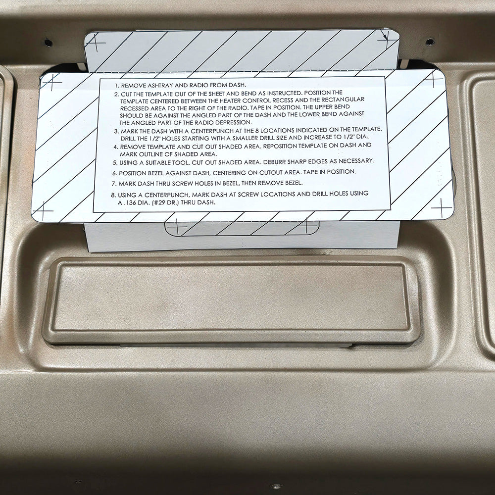 64-66 Center AC Vent Assembly (Medium Fawn)