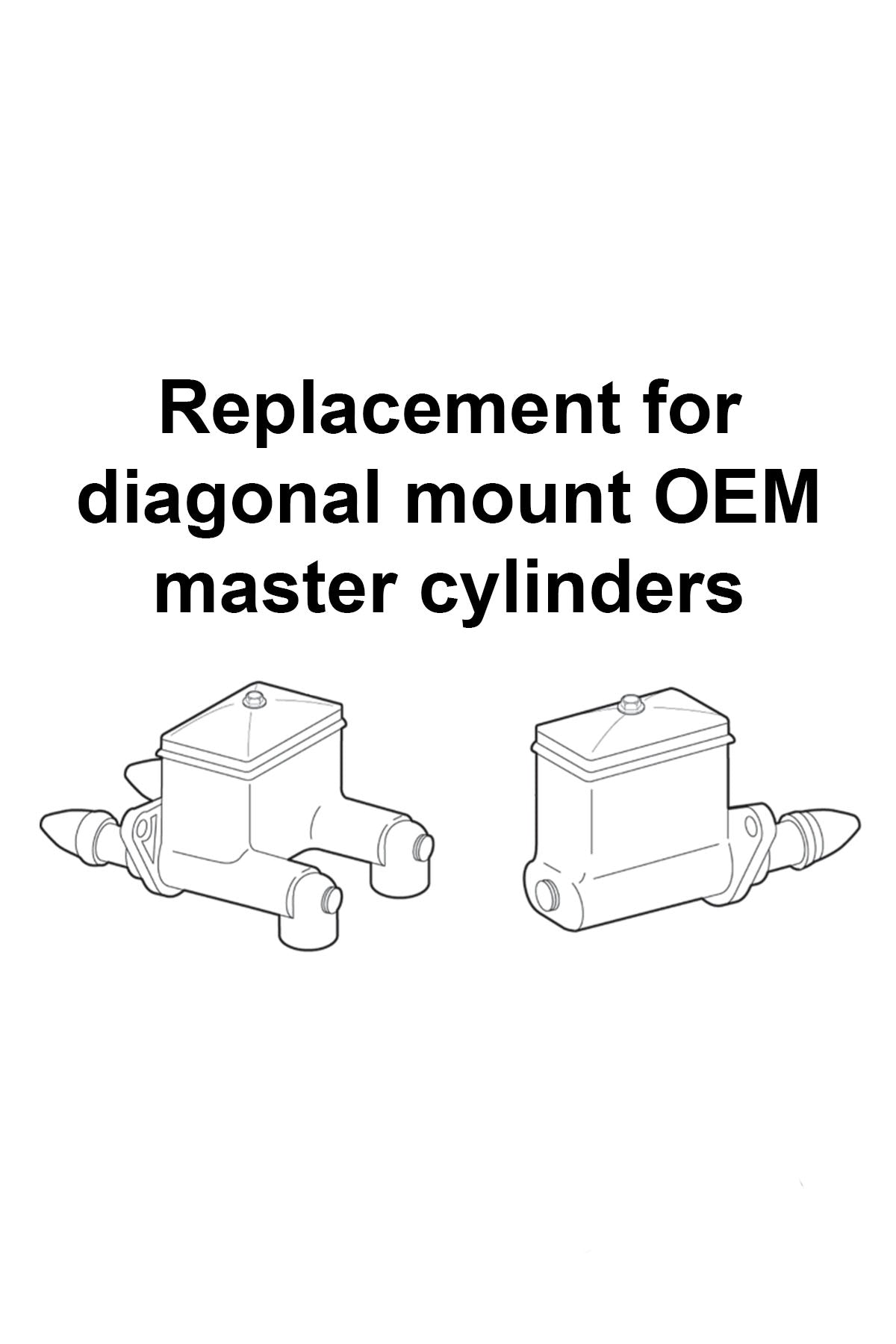 Manual Brake Master Cylinder Adapter. 1960-64 C10