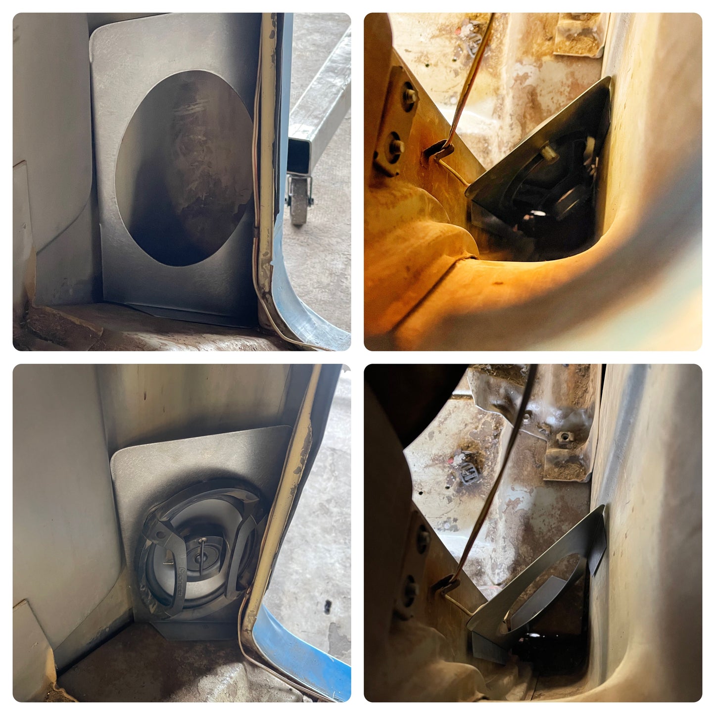 1960-1966 chevy C-10 rear corner 6x9” speaker panels