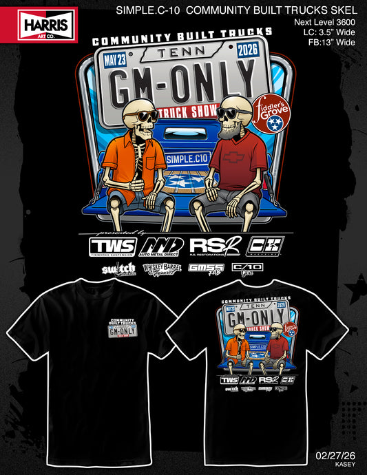 Community Built Trucks | Skeleton Tailgate Shirt