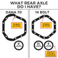 73-87 C30 Axle Flip Kit 8" Drop