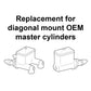 Manual Brake Master Cylinder Adapter. 1960-64 C10