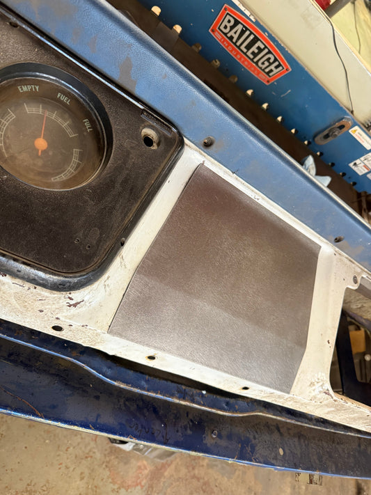 1967-1972 chevy truck center full blank dash panel