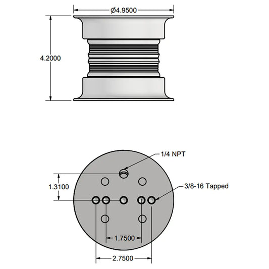 U9000 Air Bag with Beadplates | Universal Air