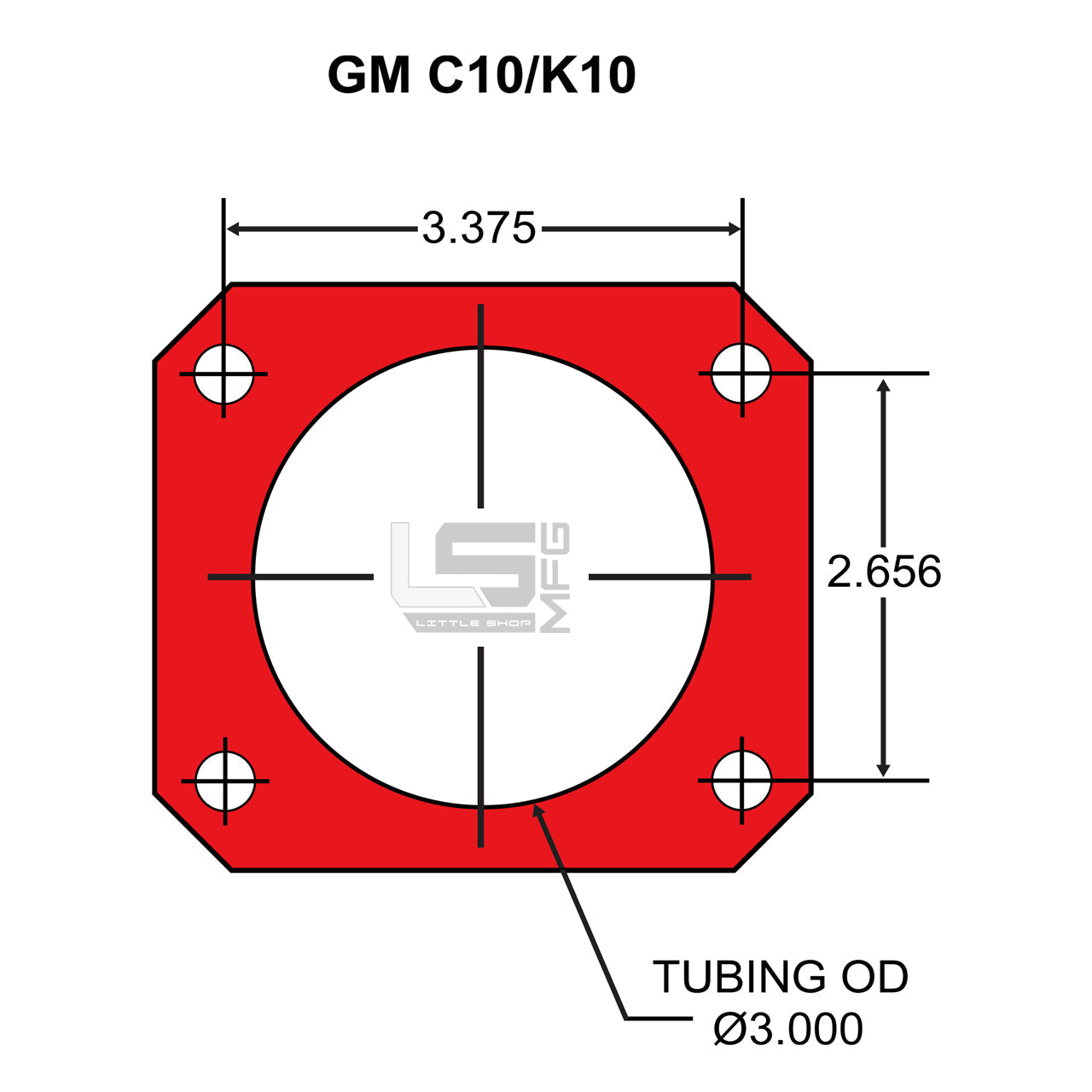 Little Shop Rear Big Brake Kit 16"