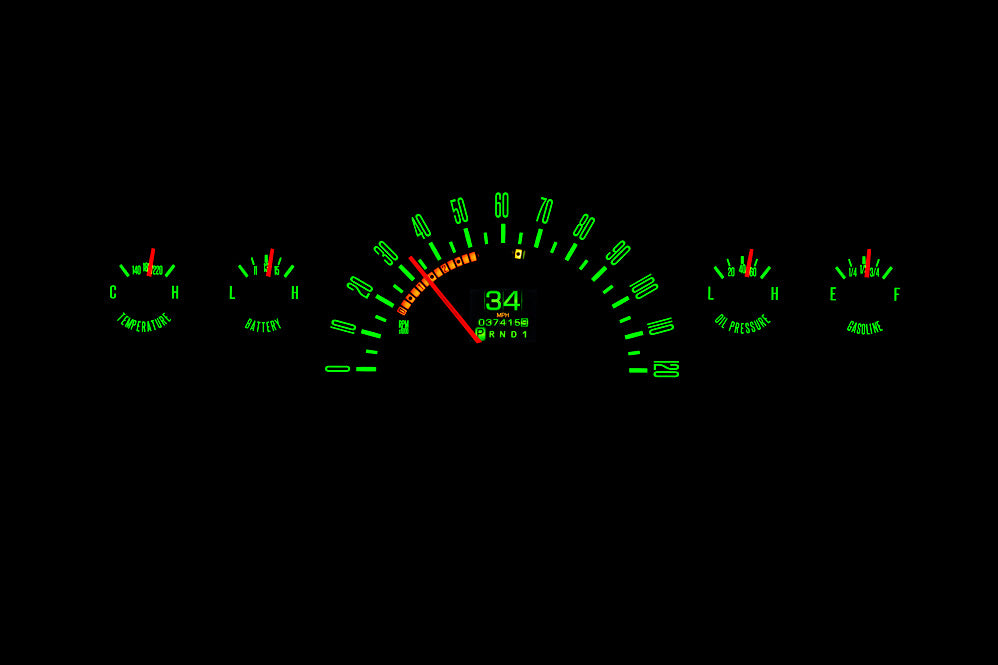 60-63 Dakota Digital RTX Gauges