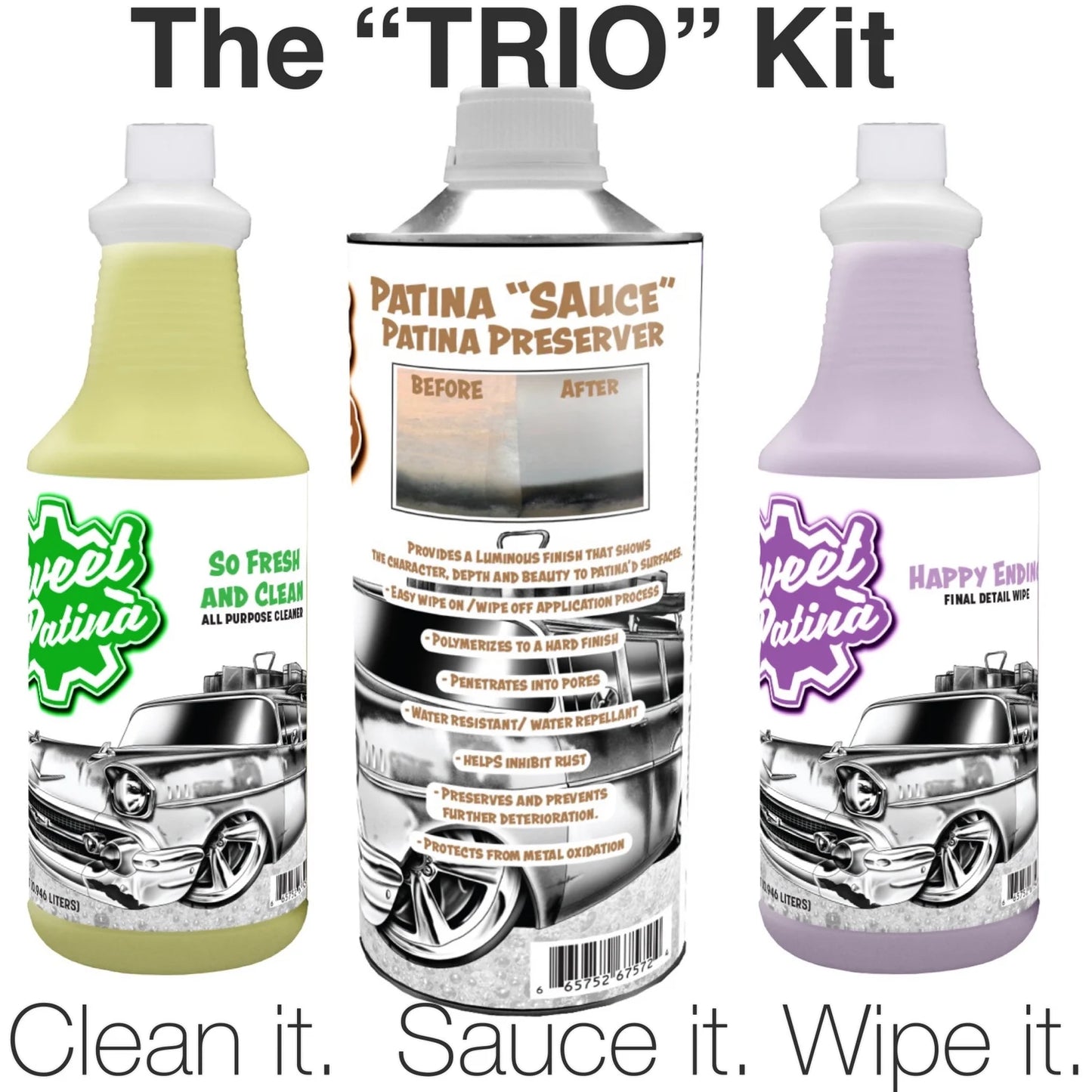 The “Trio” Patina Care Kit